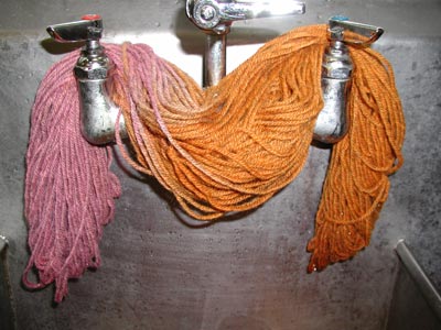 yarn dyed with RIT dregs